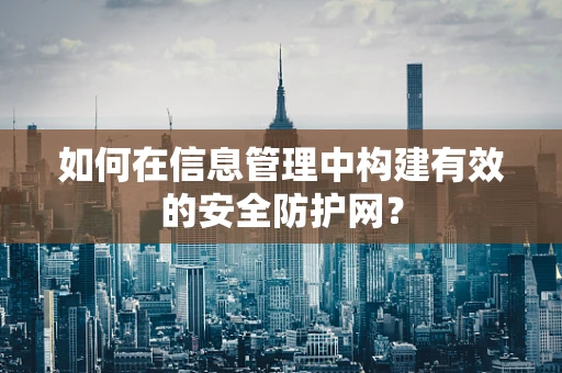 如何在信息管理中构建有效的安全防护网？