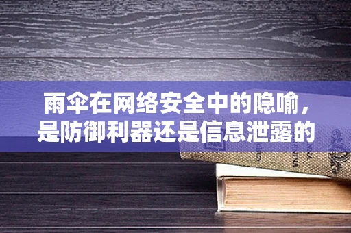 雨伞在网络安全中的隐喻，是防御利器还是信息泄露的缺口？