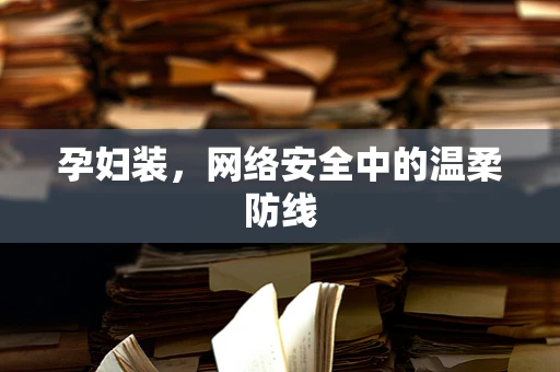 孕妇装，网络安全中的温柔防线