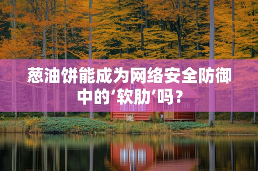 葱油饼能成为网络安全防御中的‘软肋’吗？