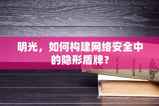 明光，如何构建网络安全中的隐形盾牌？