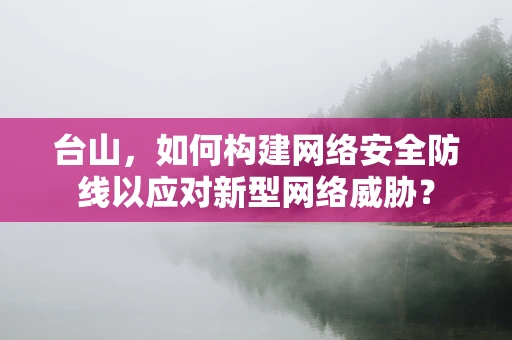 台山，如何构建网络安全防线以应对新型网络威胁？