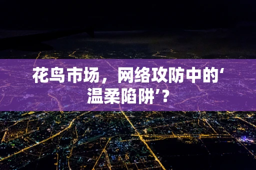 花鸟市场，网络攻防中的‘温柔陷阱’？