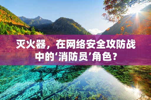 灭火器，在网络安全攻防战中的‘消防员’角色？