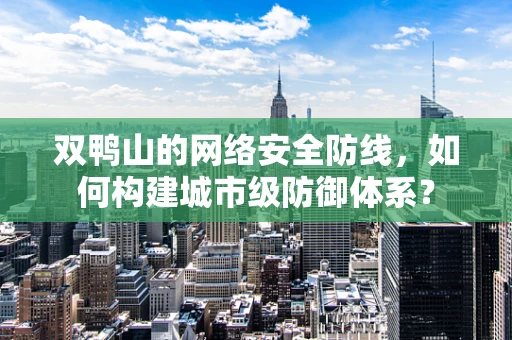 双鸭山的网络安全防线，如何构建城市级防御体系？